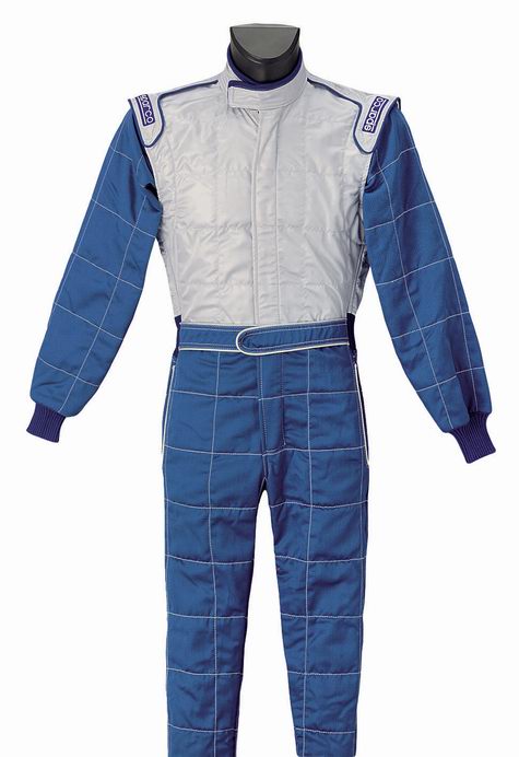Sparco Top 5 Racesuit - Blue / Grey Sparco Top 5 Racesuit - Blue / Grey