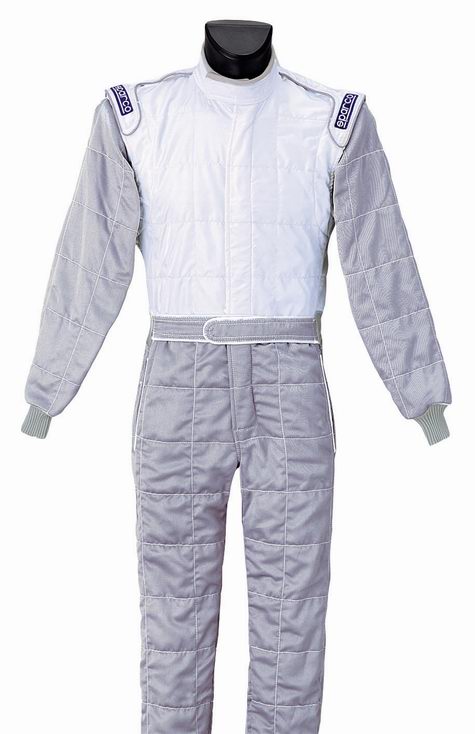 Sparco Top 5 Racesuit - Grey / White Sparco Top 5 Racesuit - Grey / White