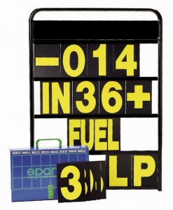 Sparco Pit Board and Numbers